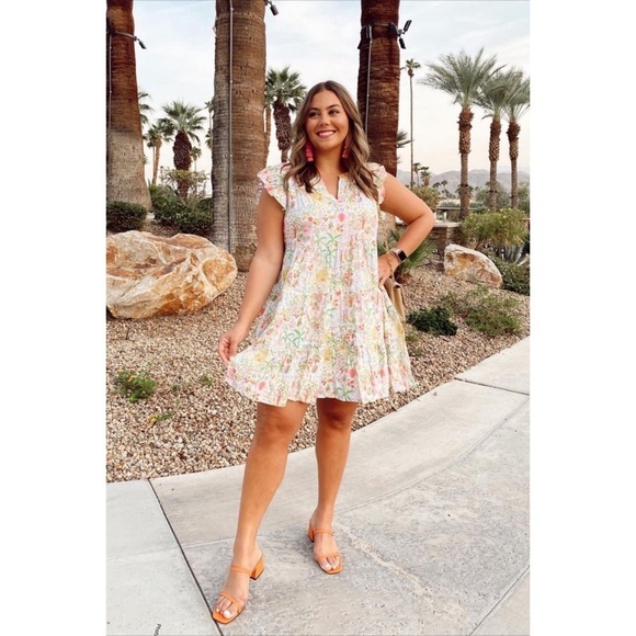 ROLLER RABBIT BARI PIPPA DRESS FLORAL PRINT SIZE XXSMALL - Picture 1 of 9
